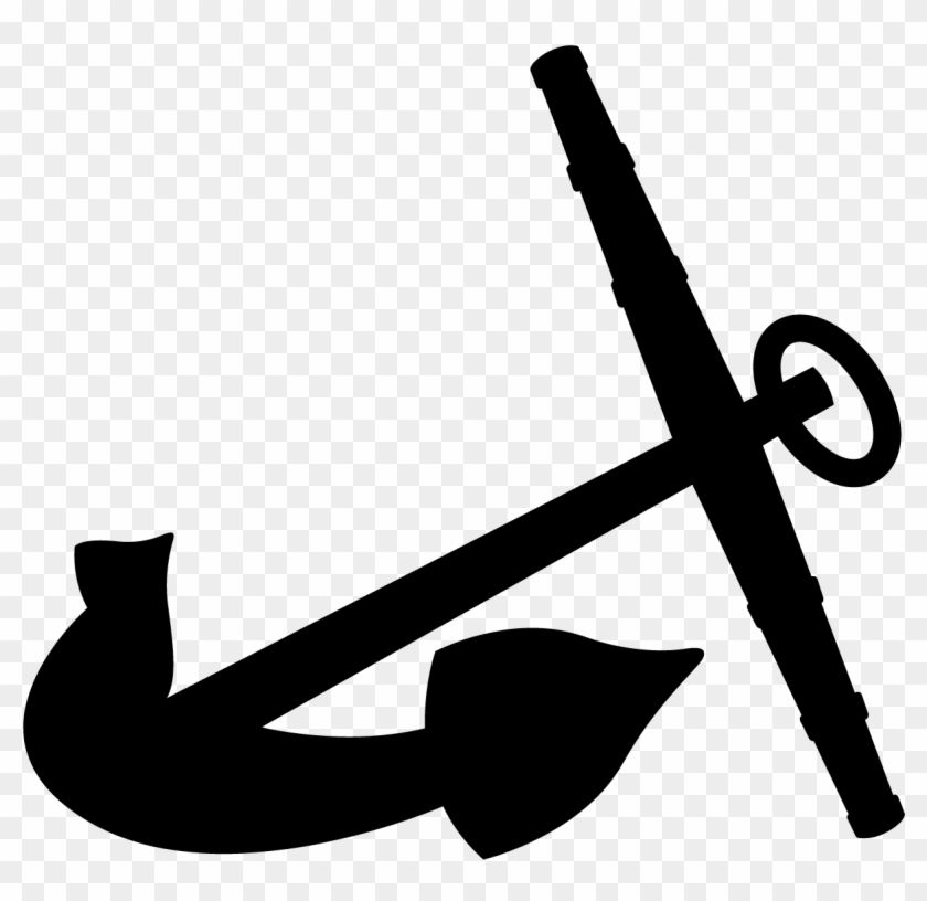 Black And White Anchor Downloadable Athletics Logos - Hope College Football Logo Clipart #1351765