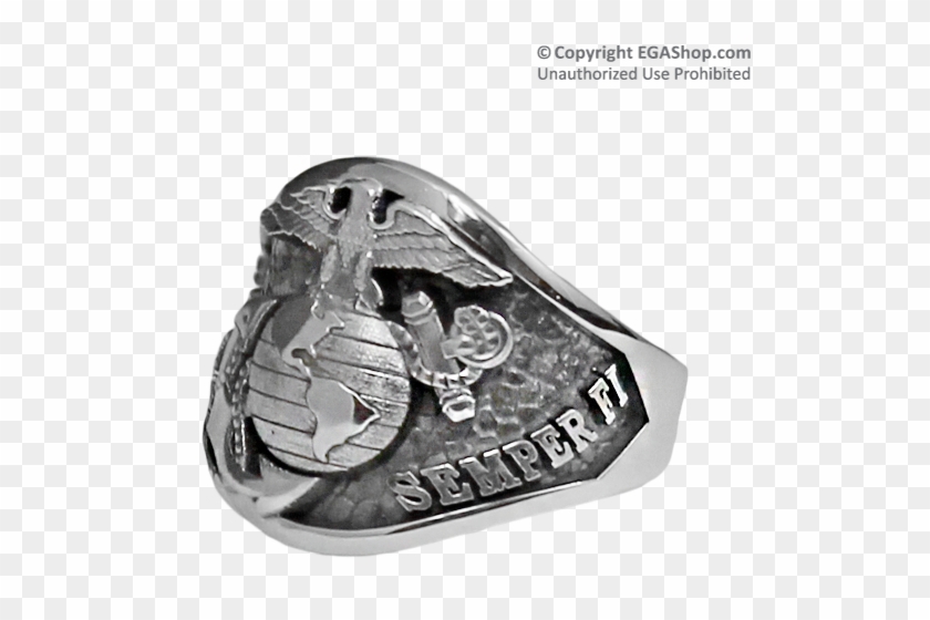 Marine Corps Graduation Ring "usmc" On One Side And - Ring Clipart