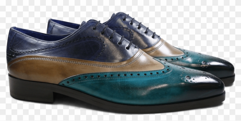 Oxford Shoes Lewis 4 Turquoise Smog Navy - Sneakers Clipart #1351853