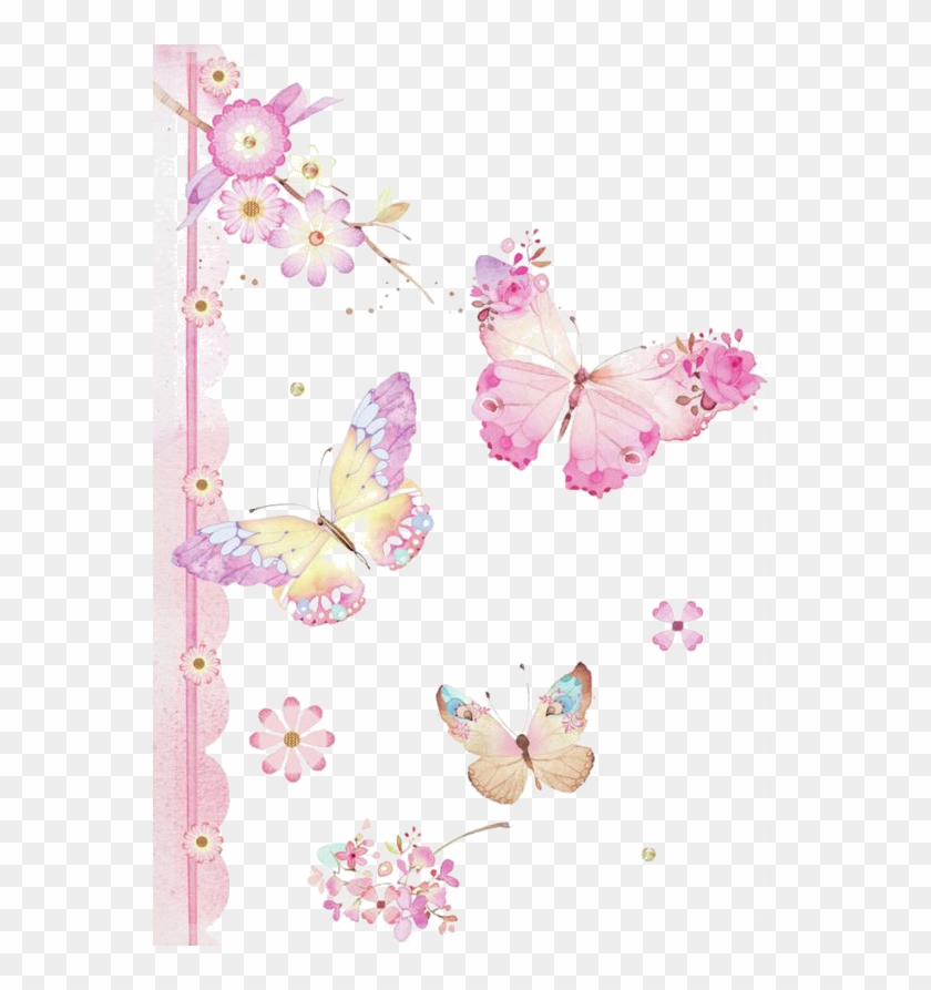 Butterfly House Caterpillar Clip Art Hand Painted - Pieridae - Png Download