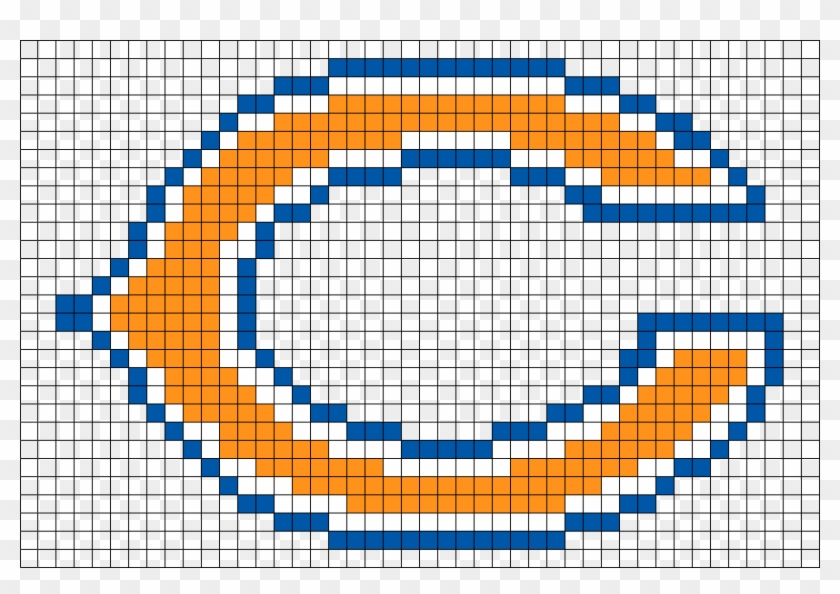 Chicago Bears Logo Pixel Art Clipart #1352273