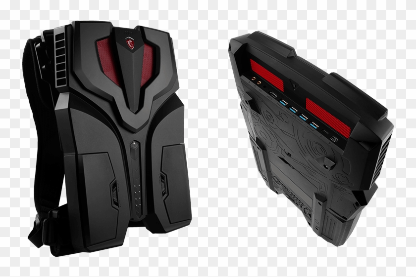 Msi Vr One Lättaste Bärbara Datorn Till Htc Vive - Msi Backpack Pc Clipart #1352752