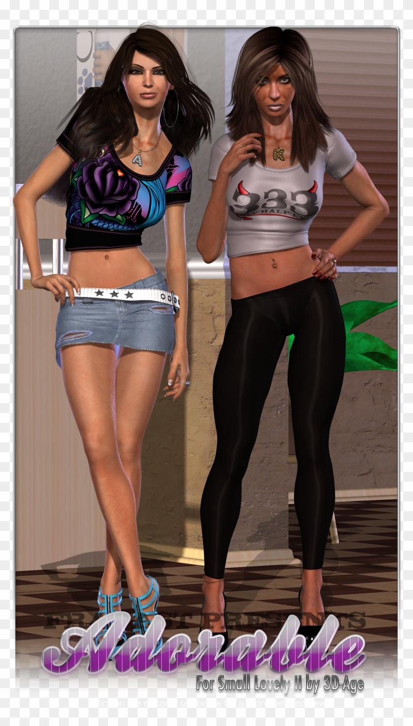 Adorable For Small Lovely Ii By 3d-age - Girl Clipart