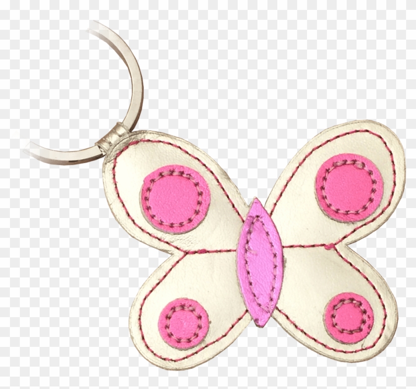 Butterfly Metallic Keyring - Butterfly Clipart