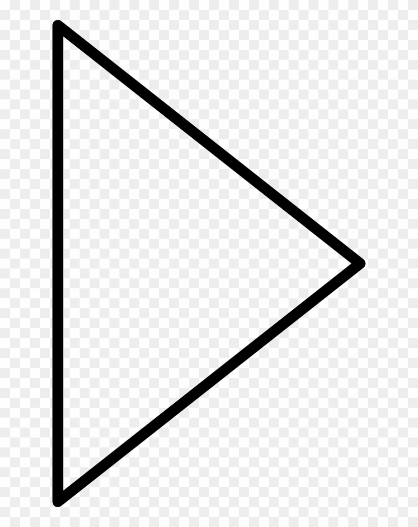 Right Triangle Comments - Play Icon No Background White Clipart #1353177
