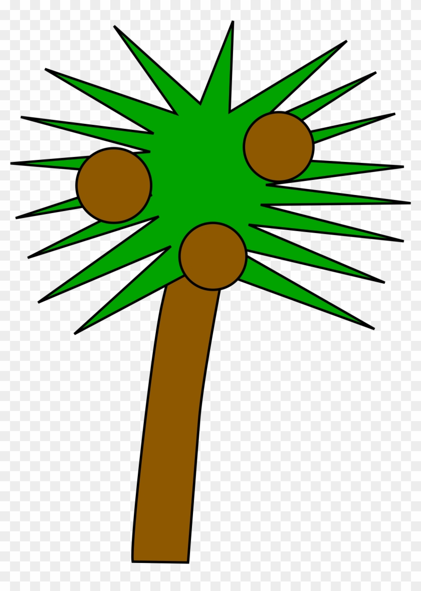 Big Image - Spiky Tree Cartoon Clipart