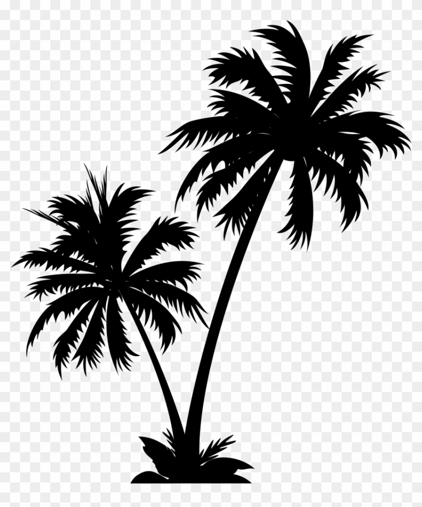 Coconut Tree Svg Png Icon Free Download 124009 Onlinewebfonts - Coconut Tree Silhouette Png Clipart #1353453