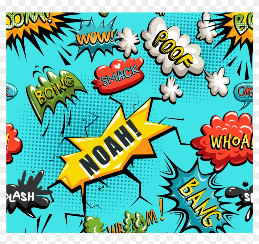 Kapow Superhero Personalised Decal Clipart