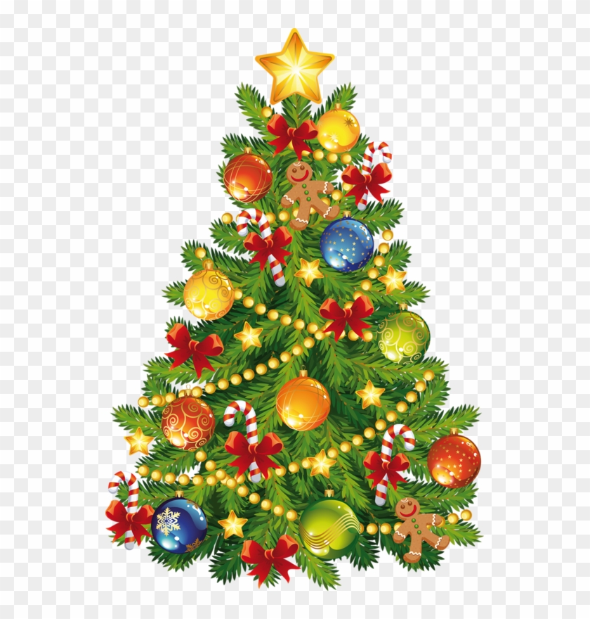 Mis Laminas Para Decoupage - Clipart Christmas Tree - Png Download #1354292