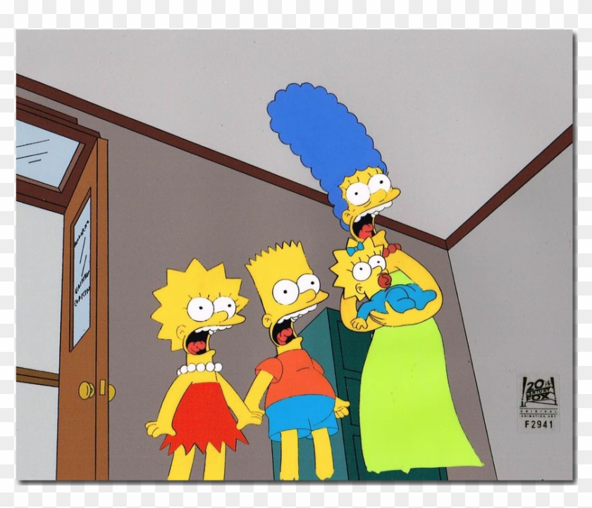 Marge, Maggie, Lisa & Bart Simpson - Cartoon Clipart