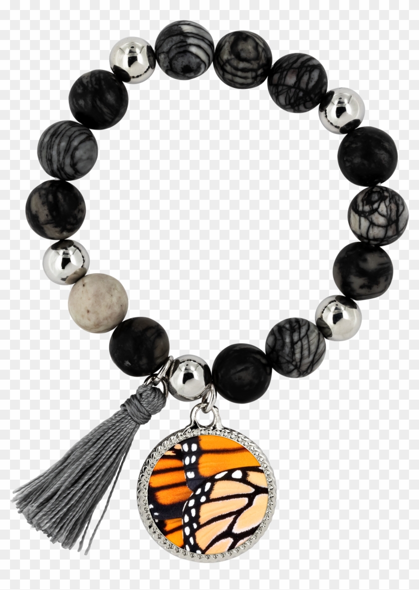 Monarch Butterfly Wings Lyric Bracelet - Bracelet Clipart #1354932