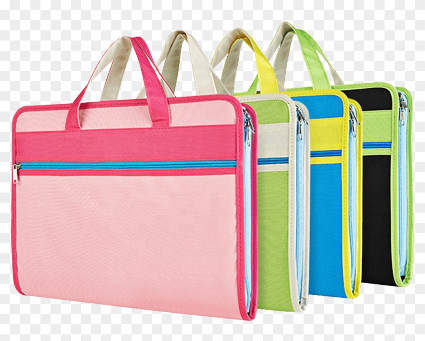 A4 Canvas Oxford 13 Pocket Colorful Expanding File - Handbag Clipart #1355454