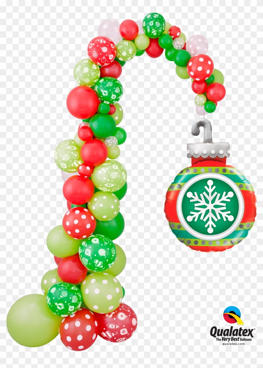 Christmas Ornament Balloon Column Clipart #1356747