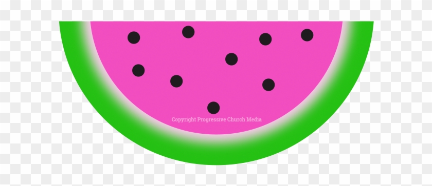 A Slice Of Half Of A Watermelon - Watermelon Clipart #1356809