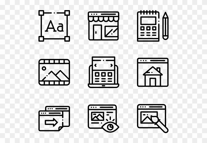 Web Design - Manufacturing Icons Clipart #1356916