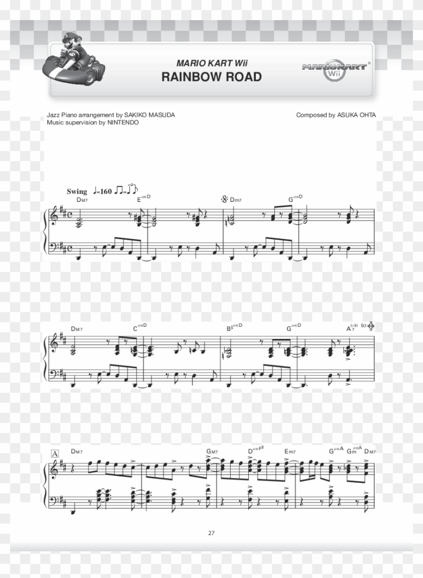 Super Mario Jazz Piano Arrangements Thumbnail - Mario Kart Wii Clipart #1357020