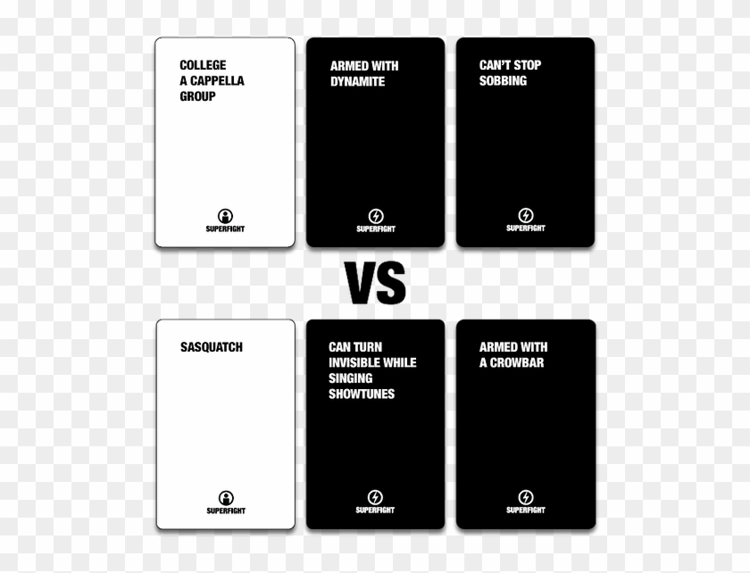 New Card Game- Imagine Cards Against Humanity Meets - Super Fight Board Game Clipart