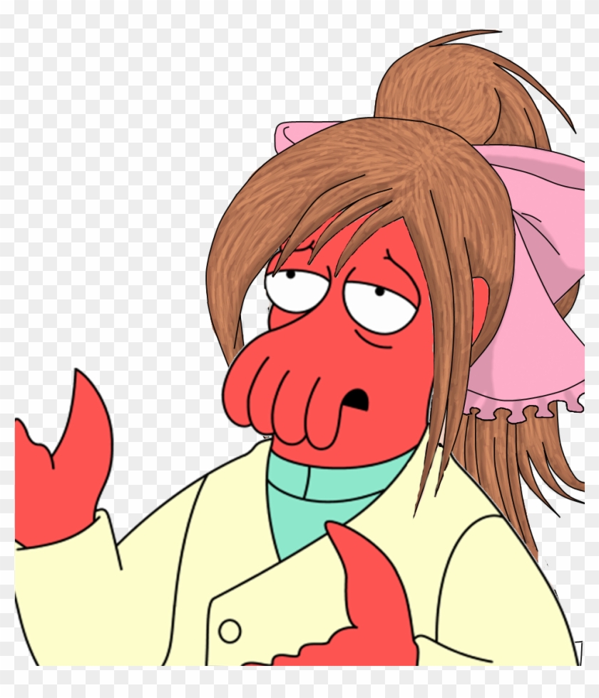 Zoidberg Leela Flying Lotus Bender Amy Wong Hair Face - Dr Zoidberg Clipart
