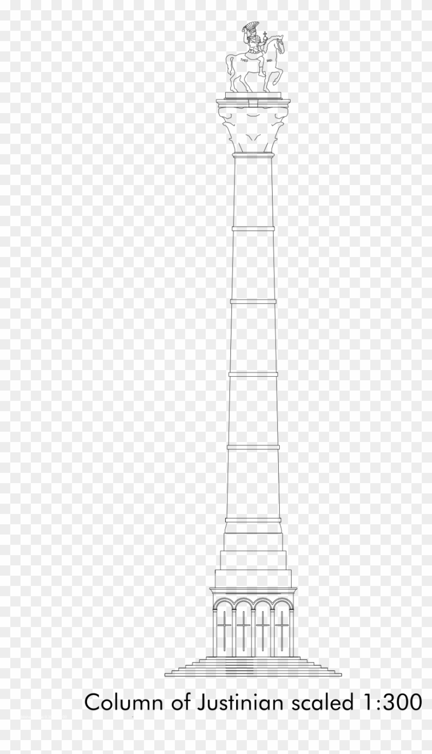 Column Oj Justinian - Tower Clipart #1357459