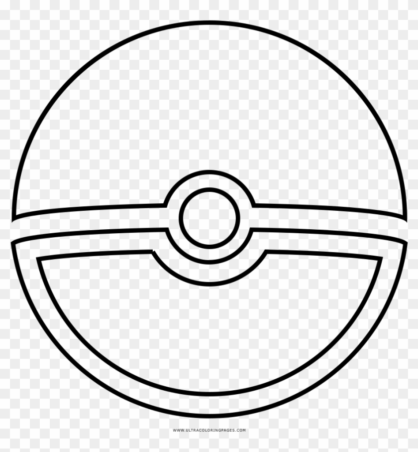 Pokeball Coloring Page - Coloring Book Clipart