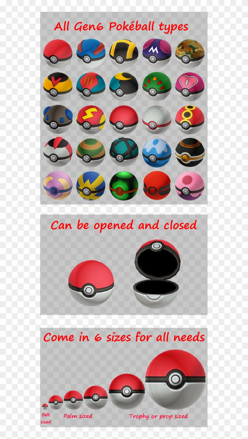 Belt Transparent Pokeball - Mmd Pokeball Clipart