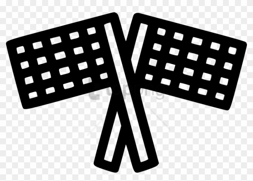 Free Png Car Bike Race Racing Flag Start Comments Png - Rode Strik Gebreid - Witte Blokjes - Heren Vlinderdas Clipart #1358614