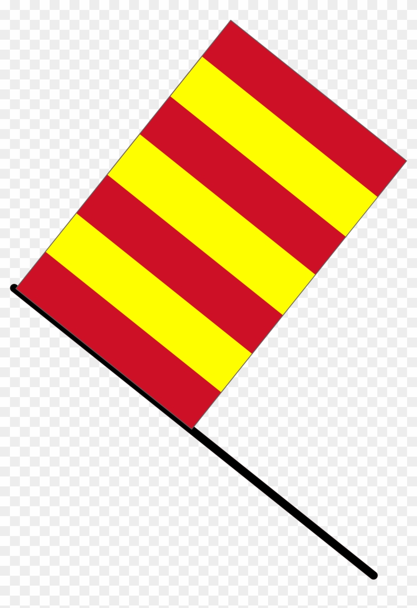 This Free Icons Png Design Of Yellow/red Stripped Flag Clipart #1358646