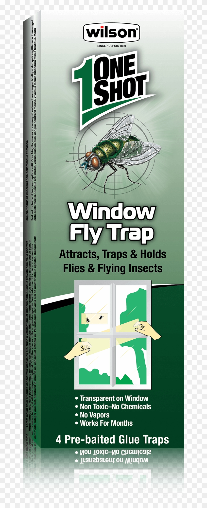 Wilson One Shot Window Fly Trap - Arachnicide Clipart