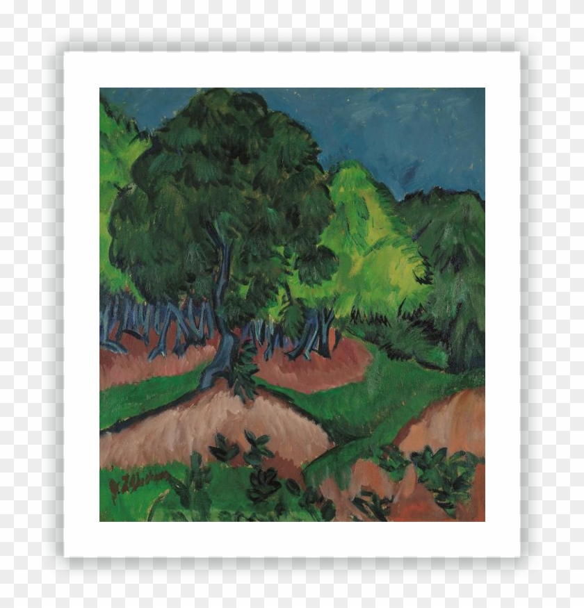 Landscape With Chestnut Tree - Landscape With Chestnut Tree Kirchner Clipart #1358683