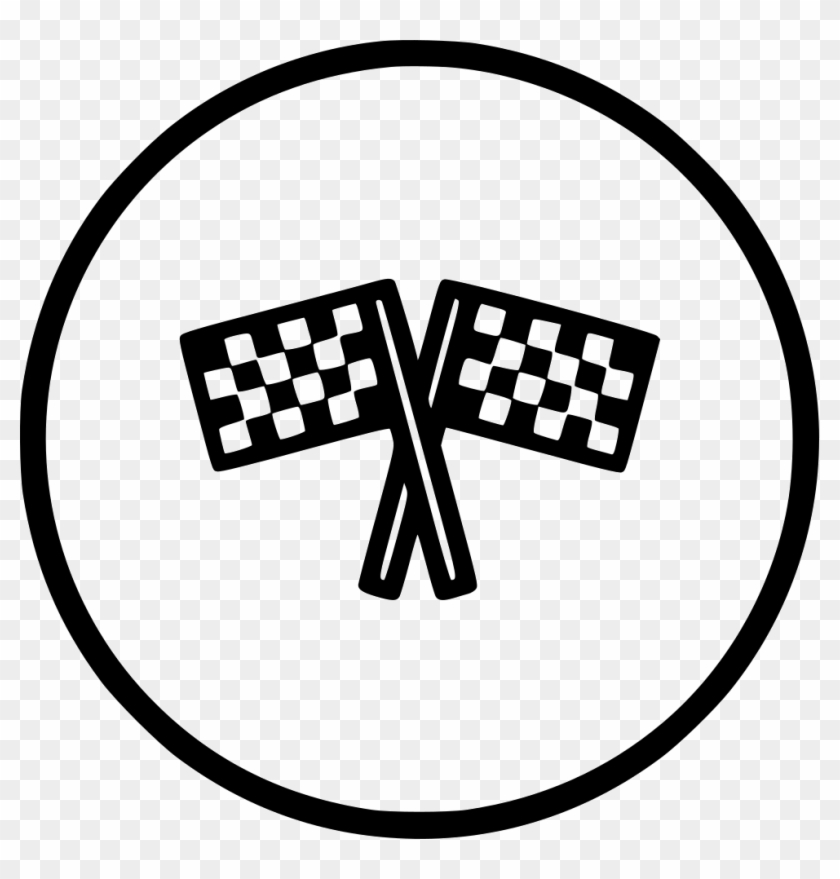 Bike Racing Flag Start - Racing Games Icon Clipart #1358776
