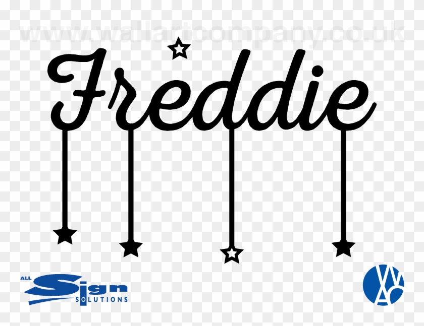 Personalised Hanging Star Name - Calligraphy Clipart #1358932