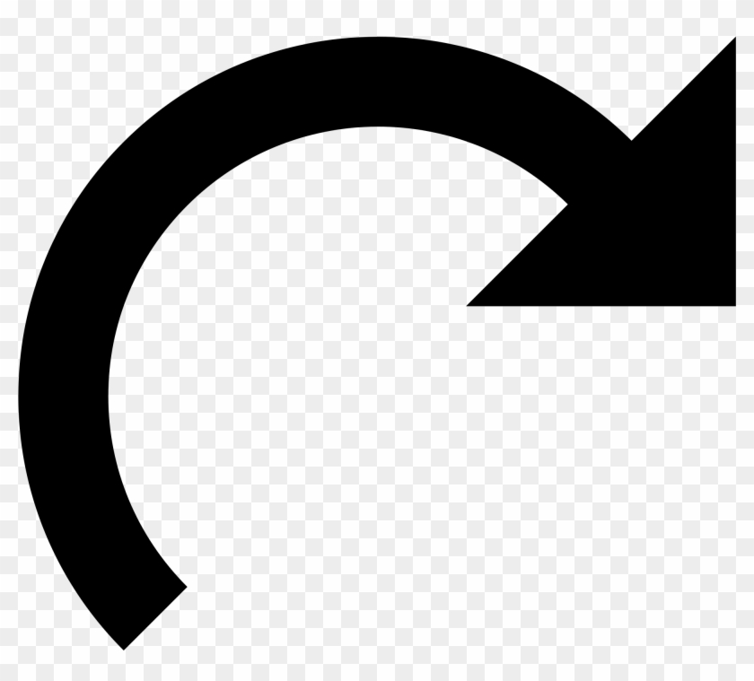 Seta Curva Png , Png Download - Curves Arrow Clipart