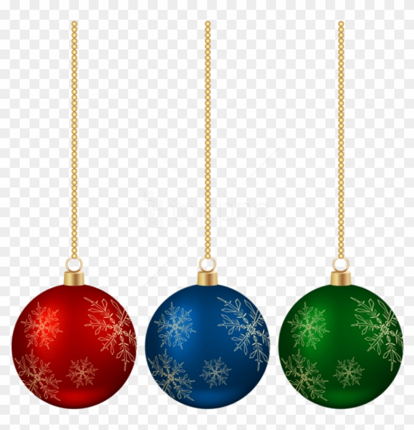 Free Png Hanging Christmas Balls Set Png Images Transparent - Christmas Ornament Clipart #1359221