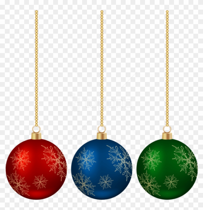 Free Png Hanging Christmas Balls Set Png Images Transparent - Christmas Ornament Clipart