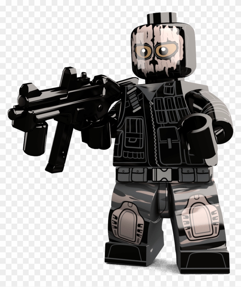 Ghost Soldier Call Of Duty Custom Lego Minifigure Png - Lego Call Of Duty Ghost Clipart