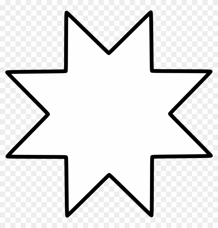 An Eight Pointed Star Represents Baptism And Regeneration - Banderas Mapuche Clipart