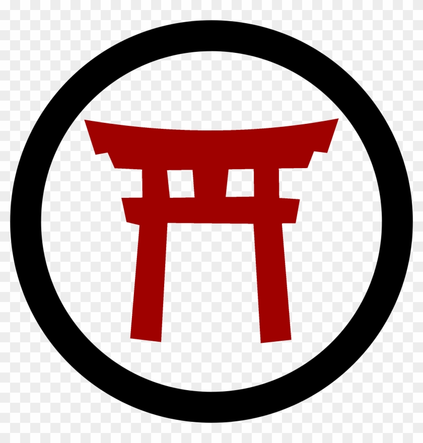 Japanese Gate Symbol - Shinto Symbol Clipart #1359517