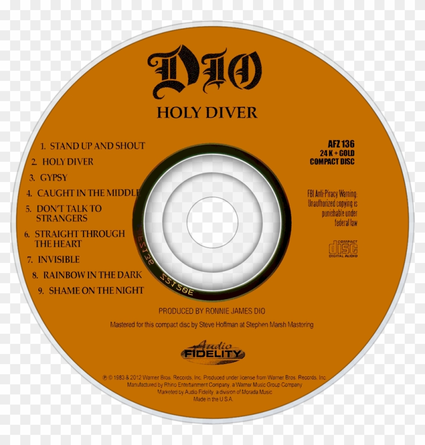 Dio Music Fanart Tv Cd Disc Image - Ronnie James Dio Clipart #1359538