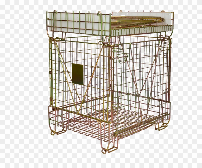 China Industrial Galvanized Stackable Collapsible Folding - Cage Clipart #1359607