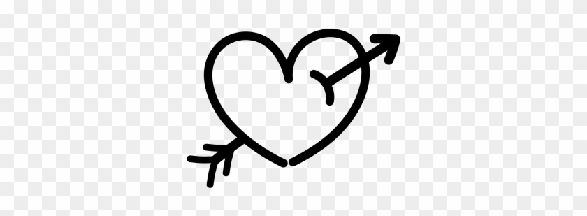 Heart With Arrow Tattoo Png Clipart