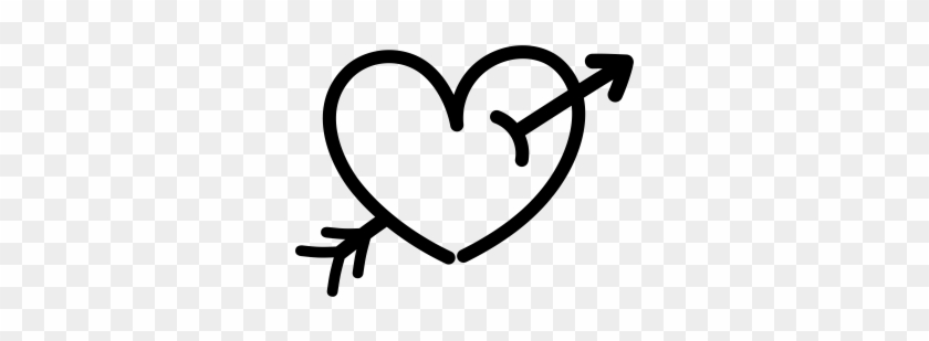 Heart With Arrow Tattoo Png Clipart #1359762