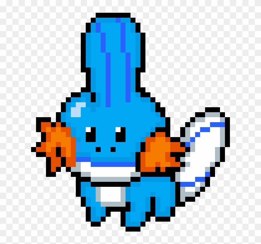 Mudkip - Pixel Art Pokemon Minecraft Clipart #1359837