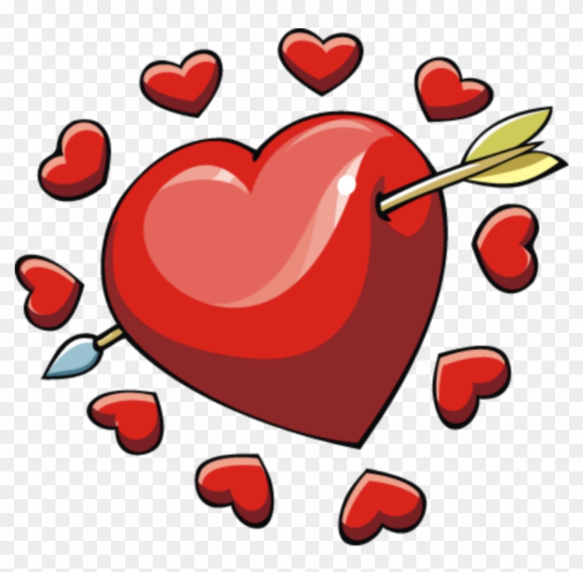 #mq #red #heart #hearts #arrow - Valentine's Day Clipart