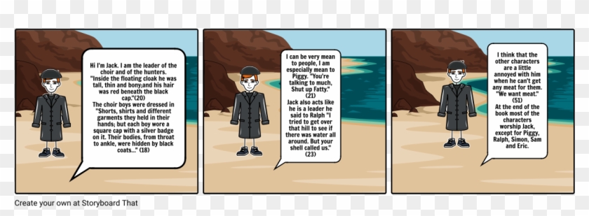 Jack From Lord Of The Flies - Lord Of The Flies Black Caps Clipart #1359867