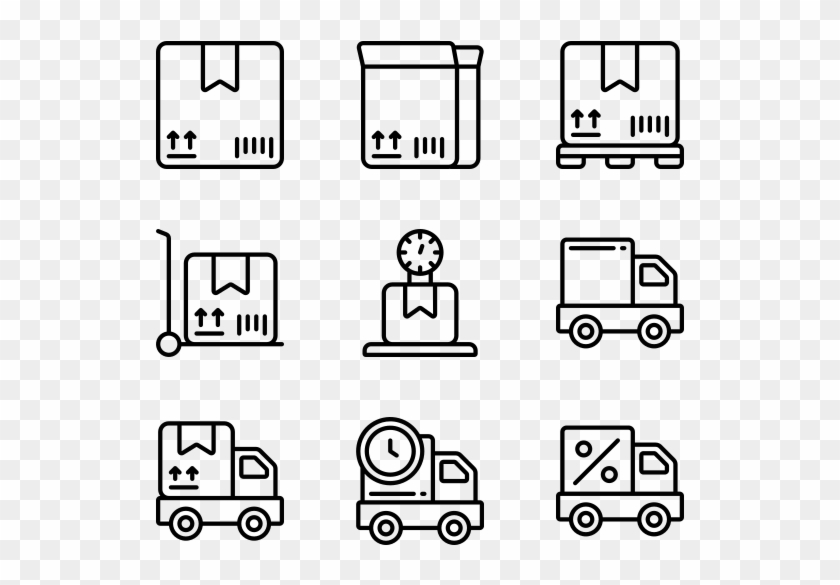 Shipping And Delivery - Telecom Icons Clipart