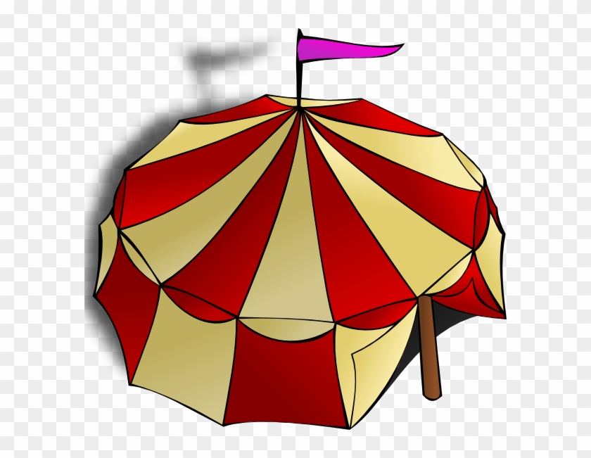 Circus Tent View From Top - Circus Tent Clip Art - Png Download