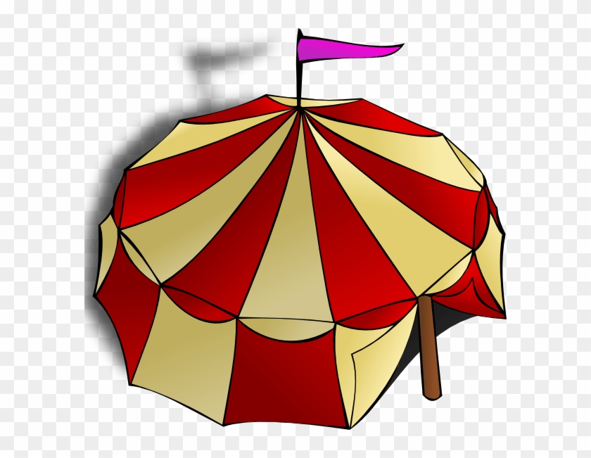 Circus Tent View From Top - Circus Tent Clip Art - Png Download #1360044