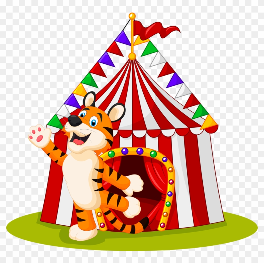 Carnival ~ Circus - Circus Elephant Vector Clipart #1360275