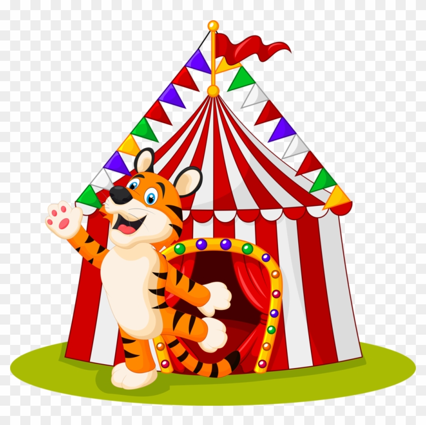 Carnival ~ Circus - Circus Elephant Vector Clipart