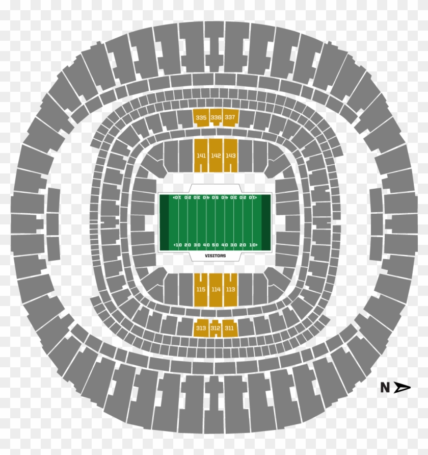 View Seating Chart - Superdome Sec 618 Row 38 Clipart #1360279